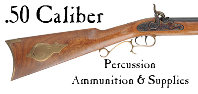 Ammunition & Essentials for .50 caliber percussion rifles & pistols Ammunition & Essentials for .50 caliber percussion rifles & pistols